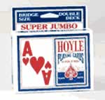 A deck of playing cards with large, 1" numbers.